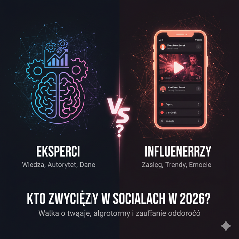 eksperci vs influencerzy 2026